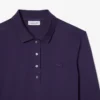 Polo feminino L.12.12 em mini piqué elástico com corte justo