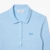 Polo feminino L.12.12 em mini piqué elástico com corte justo