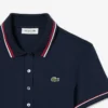 Polo feminino L.12.D de corte justo com detalhes de acabamento