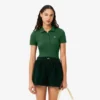 Polo feminino Slim Fit L.12.D em algodão canelado