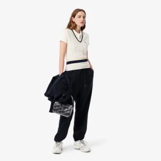 Polo feminino Slim Fit L.12.D em algodão canelado