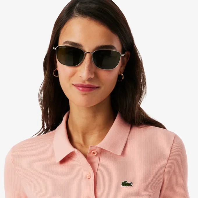Polo feminino Slim Fit L.12.D em algodão canelado