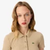 Polo feminino Slim Fit L.12.D em algodão canelado