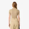 Polo feminino Slim Fit L.12.D em algodão canelado