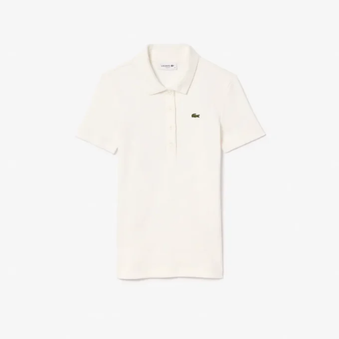 Polo feminino Slim Fit L.12.D em algodão canelado