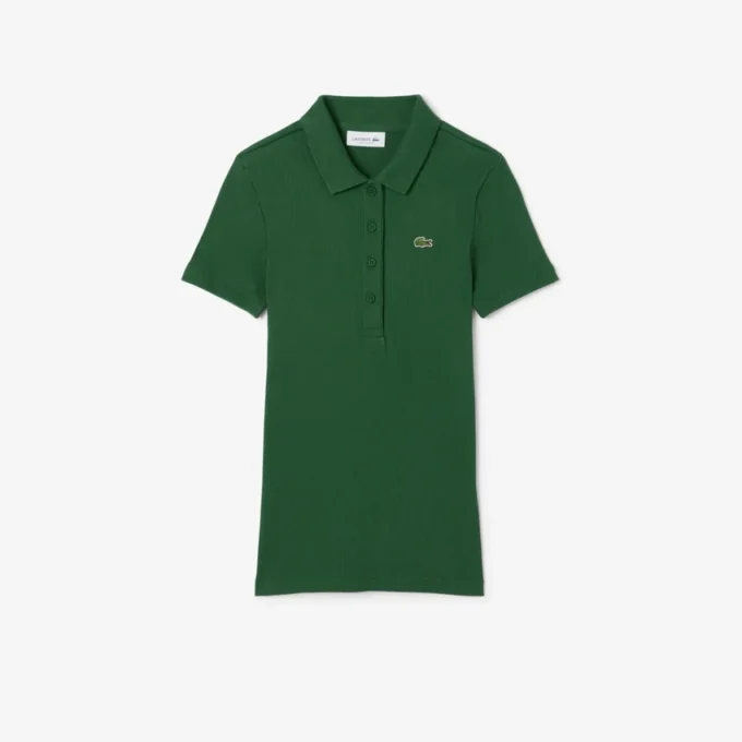 Polo feminino Slim Fit L.12.D em algodão canelado