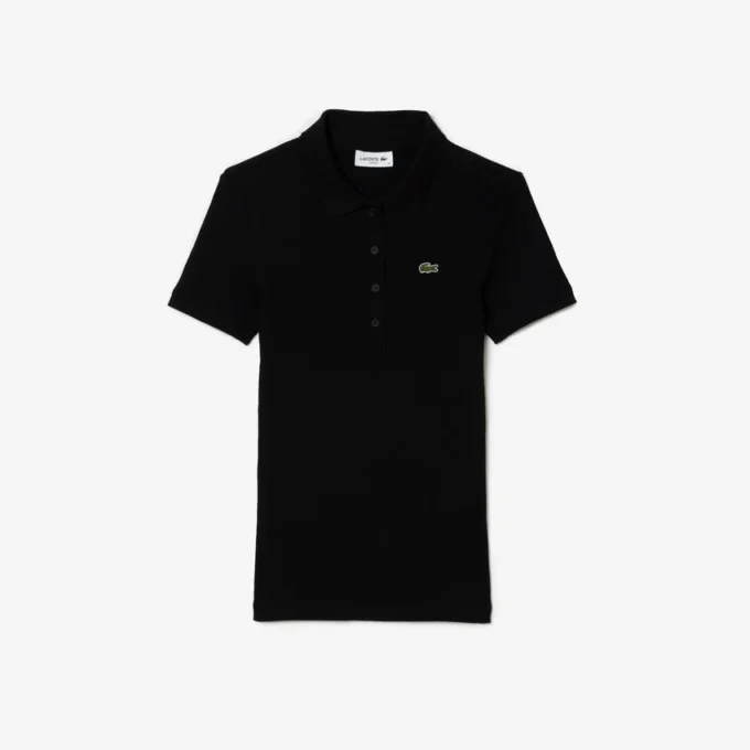 Polo feminino Slim Fit L.12.D em algodão canelado