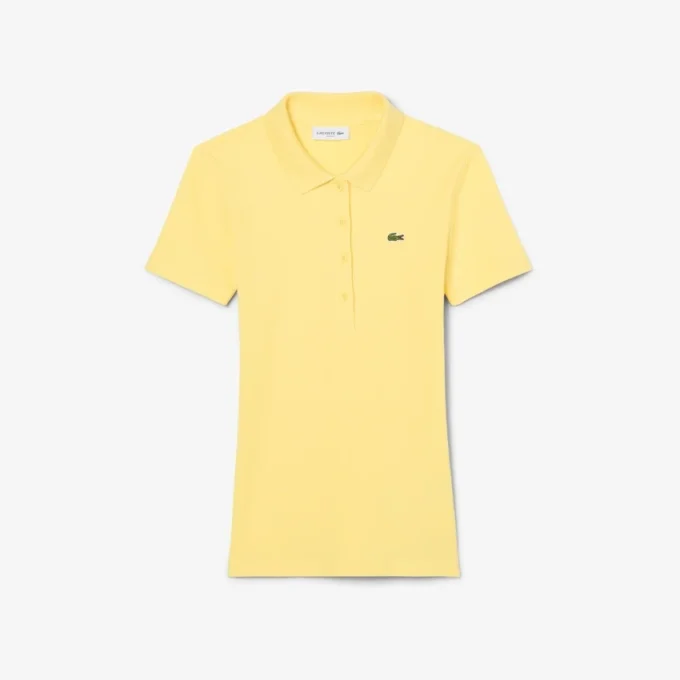 Polo feminino Slim Fit L.12.D em algodão canelado
