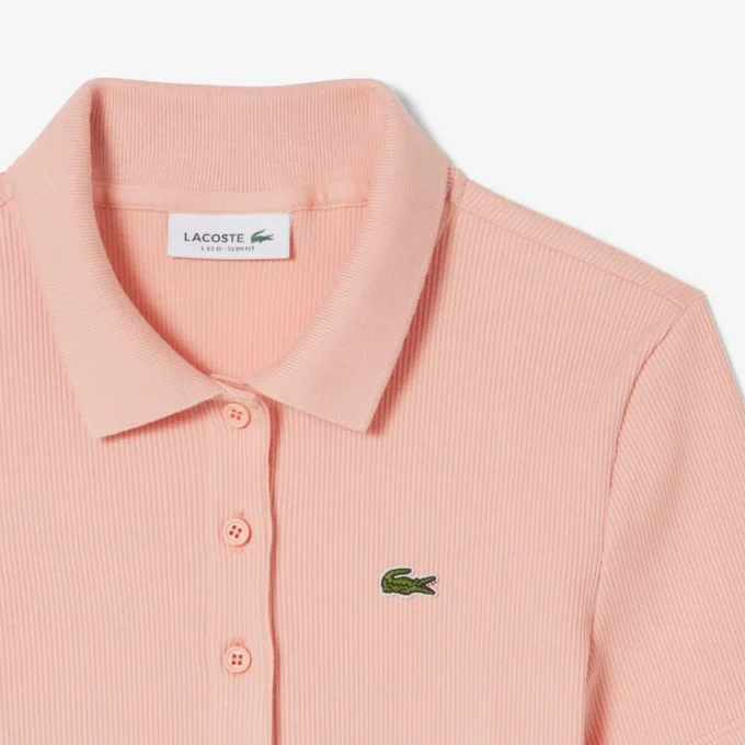 Polo feminino Slim Fit L.12.D em algodão canelado