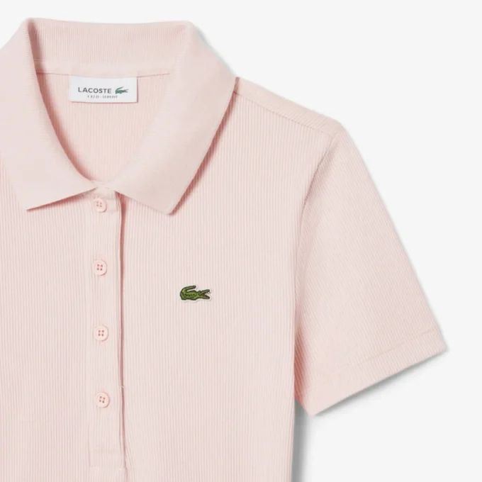Polo feminino Slim Fit L.12.D em algodão canelado