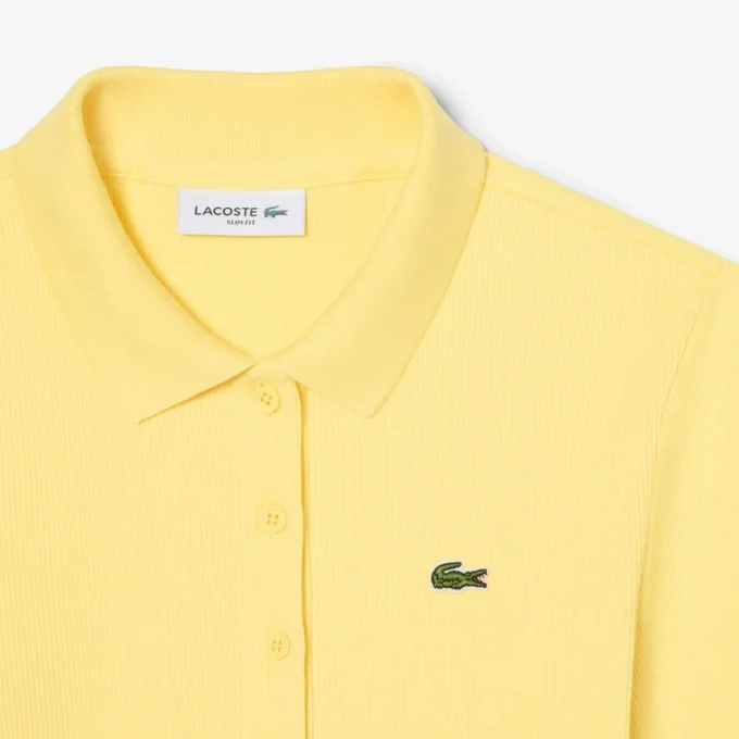 Polo feminino Slim Fit L.12.D em algodão canelado