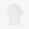 Polo feminino Slim Fit Pointelle com logótipo L.12.D