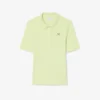 Polo feminino Slim Fit Pointelle com logótipo L.12.D