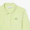Polo feminino Slim Fit Pointelle com logótipo L.12.D