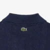 Polo feminino Slim Fit Pointelle com logótipo L.12.D