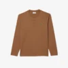 Polo Henley de manga comprida para homem