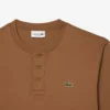 Polo Henley de manga comprida para homem