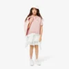 Polo infantil Petit Piqué com pregas nas costas
