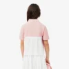 Polo infantil Petit Piqué com pregas nas costas