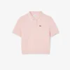 Polo infantil Petit Piqué com pregas nas costas