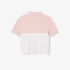 Polo infantil Petit Piqué com pregas nas costas