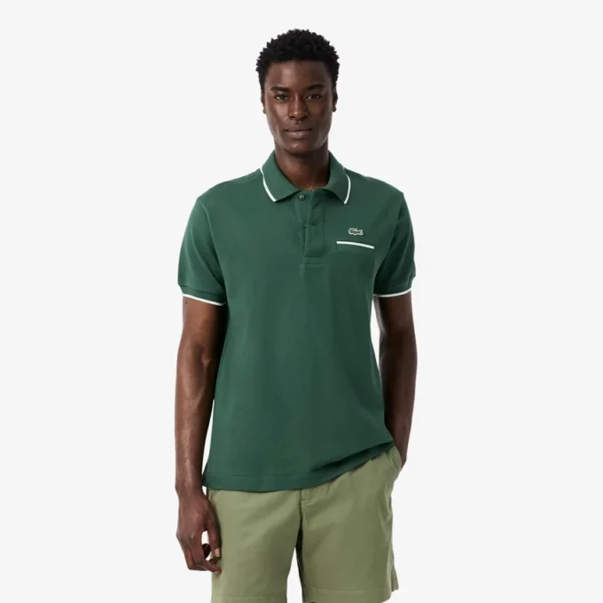 Polo L.12.12 Clássico com Bolso para Homem