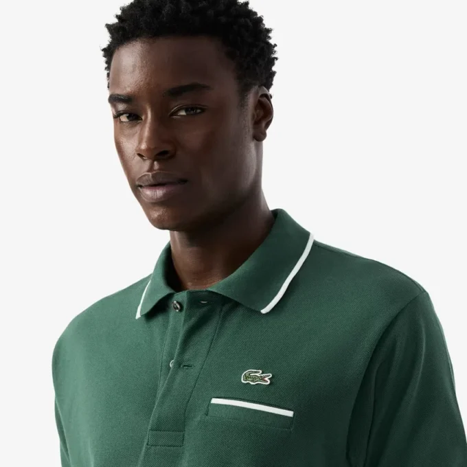 Polo L.12.12 Clássico com Bolso para Homem