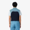Polo L.12.12 com blocos de cor, corte regular, para homem