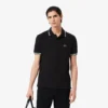 Polo L.12.12 com detalhes decorativos, corte regular, para homem