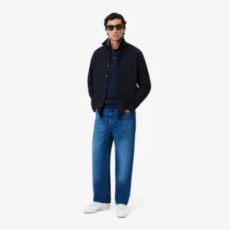 Polo L.12.12 com detalhes decorativos, corte regular, para homem