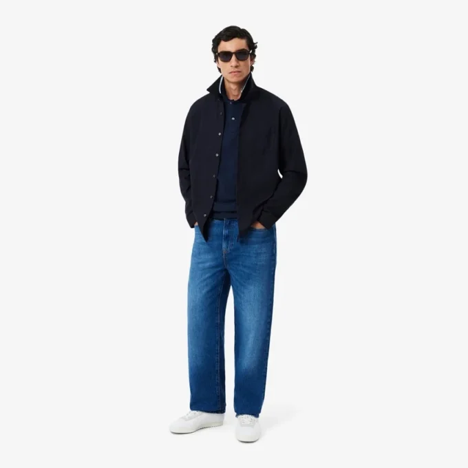 Polo L.12.12 com detalhes decorativos, corte regular, para homem