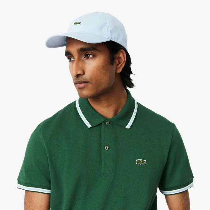 Polo L.12.12 com detalhes decorativos, corte regular, para homem