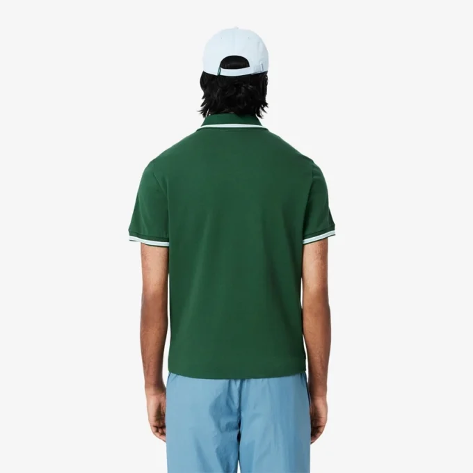 Polo L.12.12 com detalhes decorativos, corte regular, para homem
