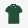 Polo L.12.12 com detalhes decorativos, corte regular, para homem