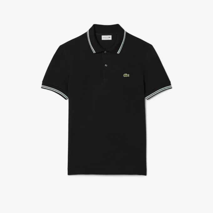 Polo L.12.12 com detalhes decorativos, corte regular, para homem