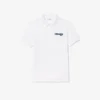 Polo L.12.12 com efeito lavado, corte regular para homem