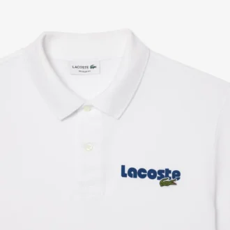 Polo L.12.12 com efeito lavado, corte regular para homem