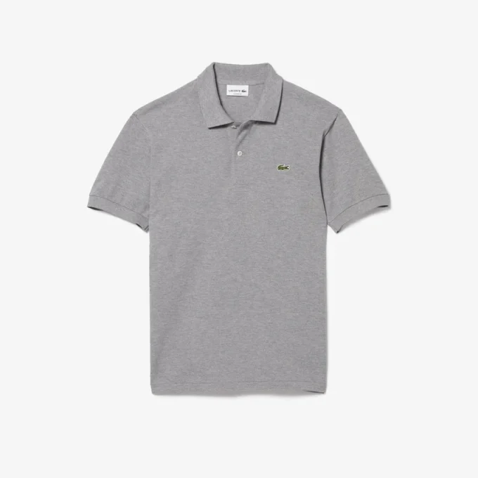 Polo L.12.12 com efeito mesclado, corte clássico para homem