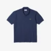 Polo L.12.12 com efeito mesclado, corte clássico para homem