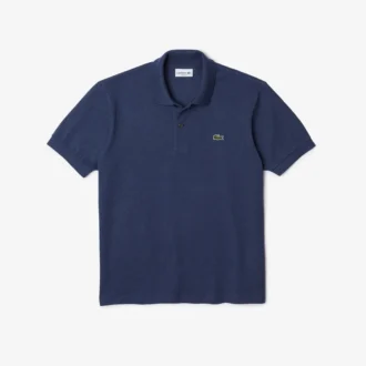 Polo L.12.12 com efeito mesclado, corte clássico para homem