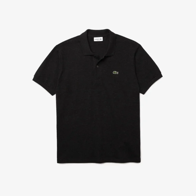 Polo L.12.12 com efeito mesclado, corte clássico para homem