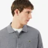 Polo L.12.12 com efeito mesclado, corte clássico para homem