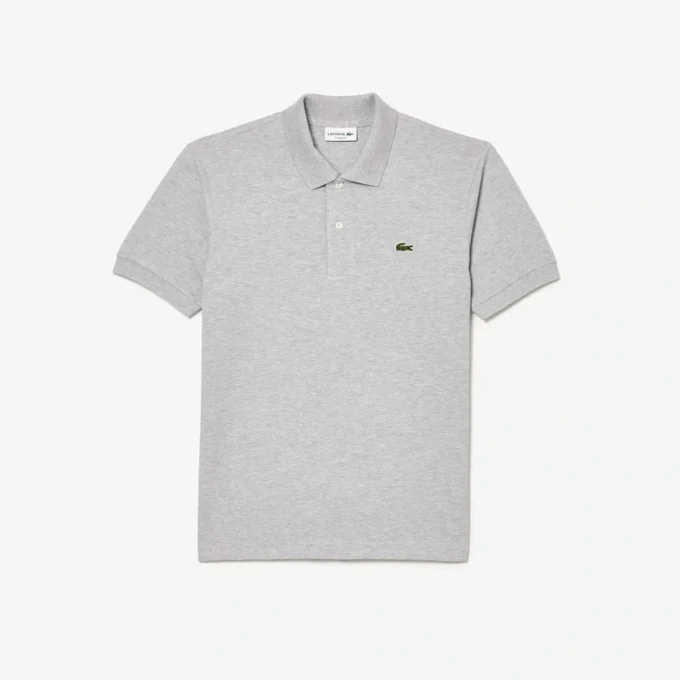 Polo L.12.12 com efeito mesclado, corte clássico para homem