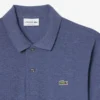 Polo L.12.12 com efeito mesclado, corte clássico para homem
