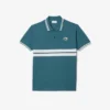 Polo L.12.12 com emblema, corte clássico para homem