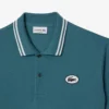 Polo L.12.12 com emblema, corte clássico para homem
