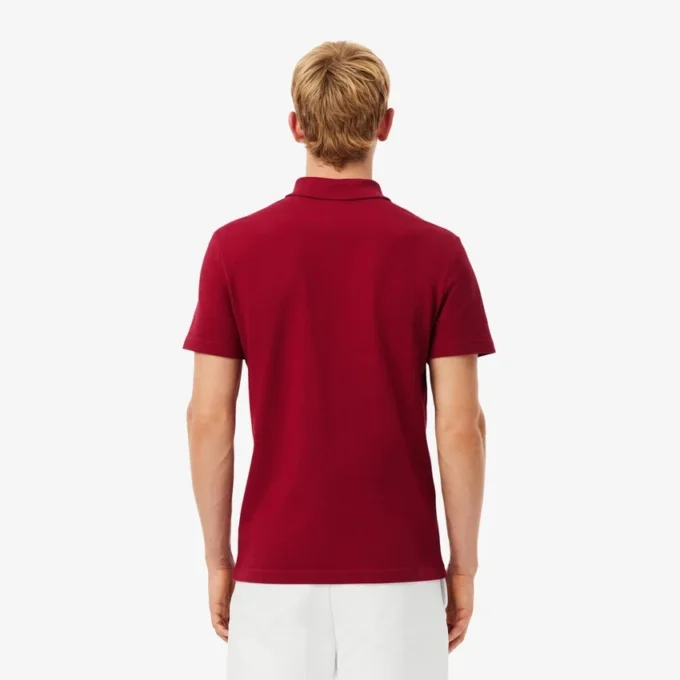 Polo L.12.12 com logótipo e corte regular para homem