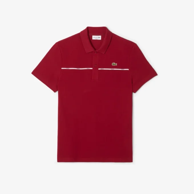 Polo L.12.12 com logótipo e corte regular para homem