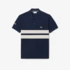 Polo L.12.12 de corte clássico com riscas arrojadas para homem