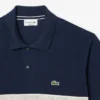 Polo L.12.12 de corte clássico com riscas arrojadas para homem